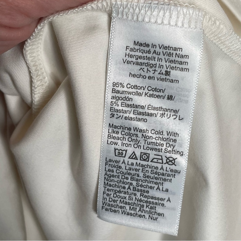 J. Crew Scoopback Bodysuit in Stretch Cotton Blend 2024 CD311 in Ivory XXL - Picture 9 of 12